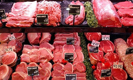 Butcher's meat counter