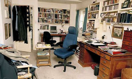 Simon Gray's writing room