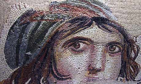 Mosaic of a gypsy girl from Zeugma, Turkey