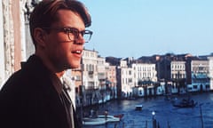 Matt Damon as Tom Ripley in The Talented Mr Ripley