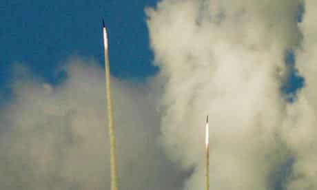 Katyusha rockets fired by Hizbullah in 2006