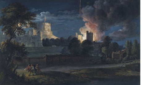 Windsor Castle painting by Paul Sandby