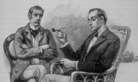 Drawing by Sidney Paget of Sherlock Holmes
