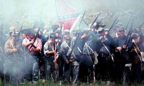 A Gettysburg battle reenactment