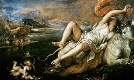 Detail from The Rape of Europa by Titian