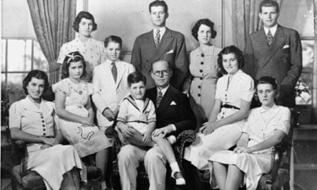 joe kennedy and family, with rosemary third from left