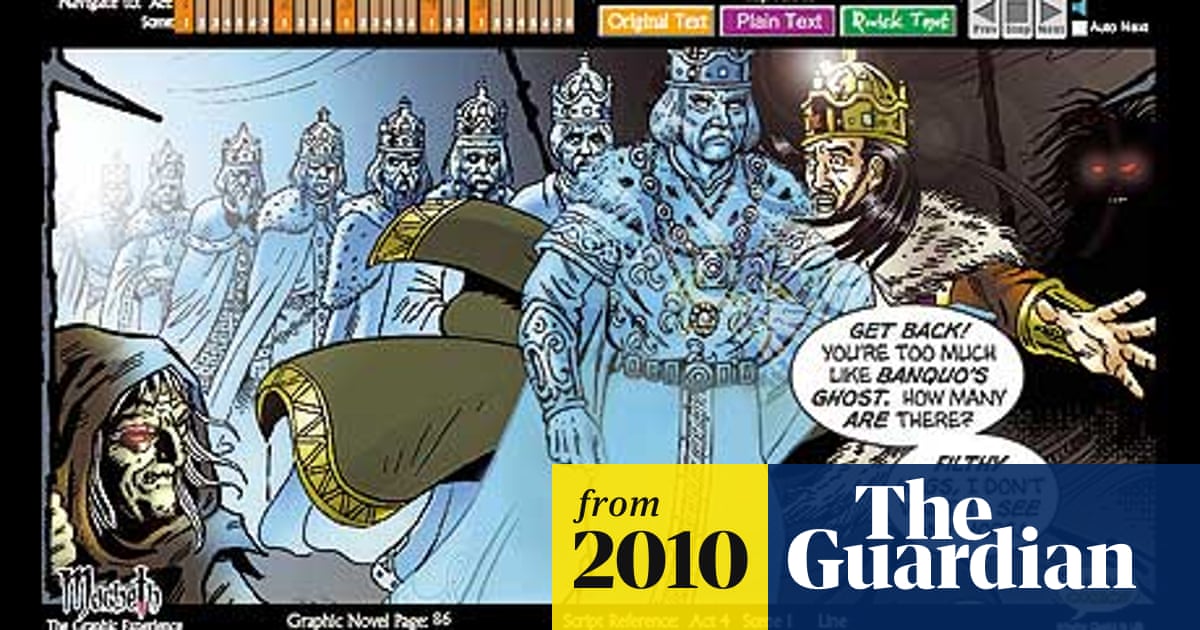 Schools test 'interactive graphic novel' version of Macbeth | Comics and  graphic novels | The Guardian