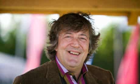 Stephen Fry at this year's Guardian Hay festival