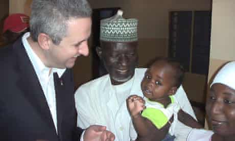 Ivan Lewis, the shadow development secretary, during a trip to Nigeria
