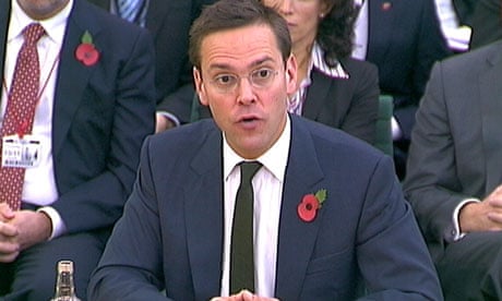 James Murdoch appears before the culture, media and sport select committee