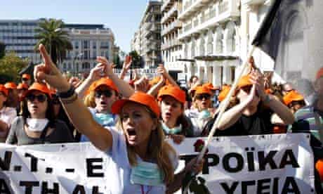 Protests against government austerity measures in Athens