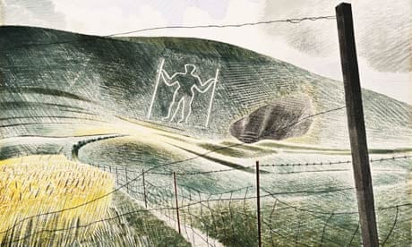 Detail of The Wilmington Giant by Eric Ravilious