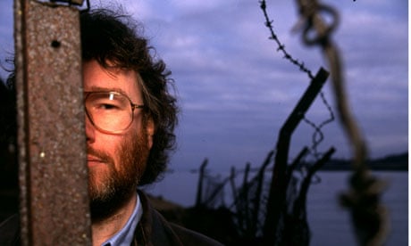 Iain M Banks near his home by the Forth Bridge