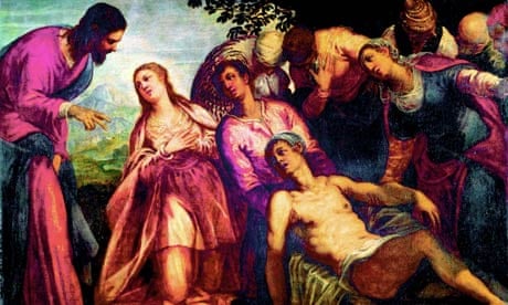 The Raising of Lazarus by 16th-century Venetian artist Tintoretto