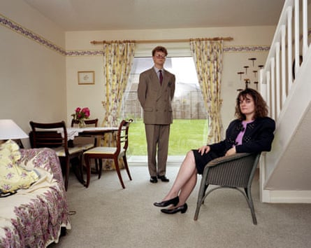 A couple in their suburban home, from Martin Parr's album Signs of the Times, England, 1991