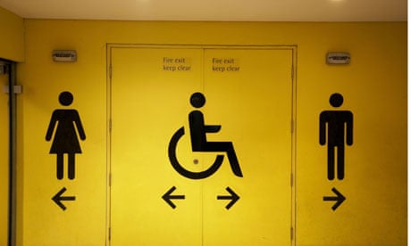 Disabled bathroom sign