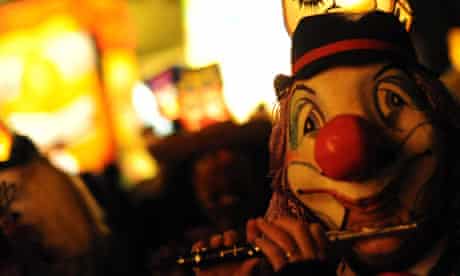 Clown at a carnival