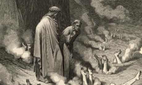 Hell bent … a Gustave Doré engraving to accompany Canto 19 of Dante's The Divine Comedy.