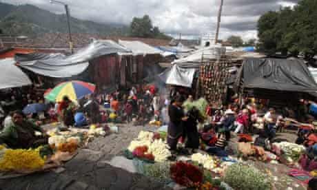 A market in Guatemala