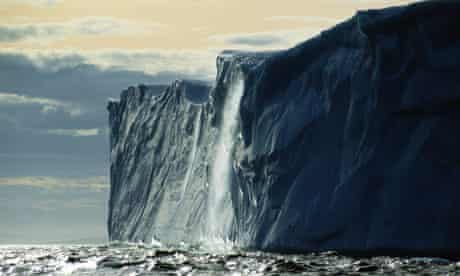 A melting iceberg off the coast of Newfoundland