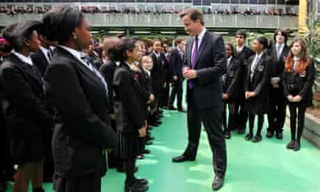 Prime Minister David Cameron Visits Kingsdale Foundation School