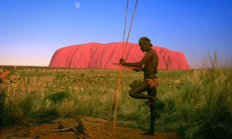 Aborigine man at Uluru