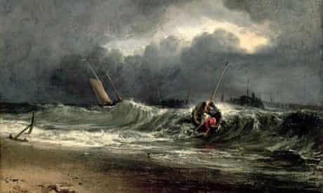 Turner: Fishermen upon a Lee-Shore, in Squally Weather.