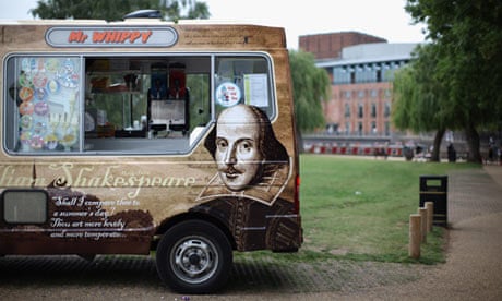 An ice-cream van at Stratford upon Avon