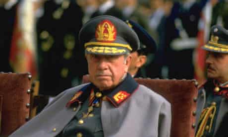 General Augusto Pinochet on 11 September 1985 – the 12th anniversary of the Chilean military's coup 