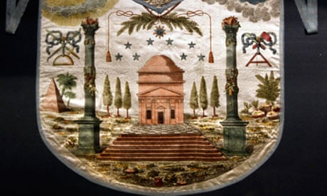 Freemason apron from the 18th century
