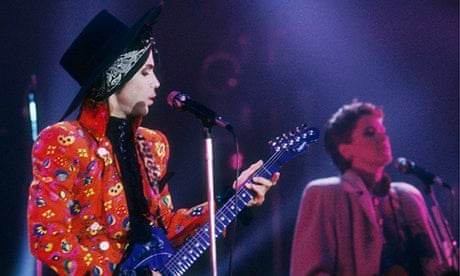 Singer Prince Performing in Concert