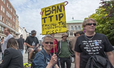 Anti-TTIP protest, July 2014