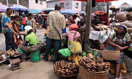 A market in Lagos. 
