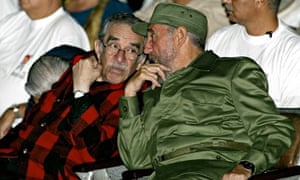 Garcia Marquez with Fidel Castro