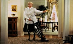 Robin Williams as Mrs Doubtfire in the 1993 film.