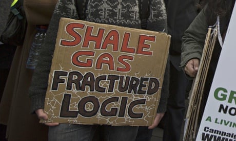 Fracking protest sign