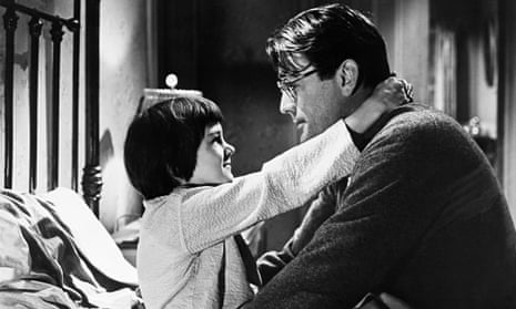 Gregory Peck and Mary Badham in <To Kill a Mockingbird>