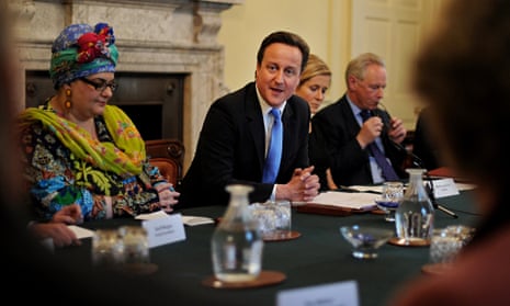 David Cameron at a cabinet meeting