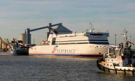 SeaFrance ferry in Calais harbour