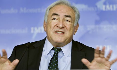 IMF head Dominique Strauss-Kahn at the Istanbul Congress Centre