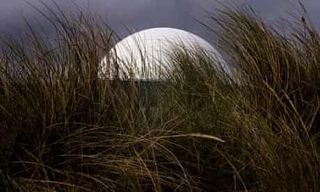 Sizewell B nuclear power station's reactor dome, in Suffolk,