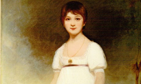 Reproduction of photo of the canvas depicting a young girl believed to be Jane Austen