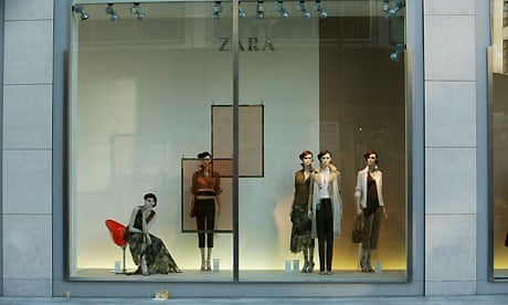 Zara shopfront. Photograph: Dan Chung
