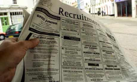 Unemployment jobs ad