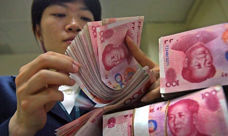 Yuan (renminbi) notes - Chinese currency