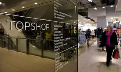 A Topshop store in Oxford Street