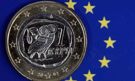 One euro coin/eurozone crisis