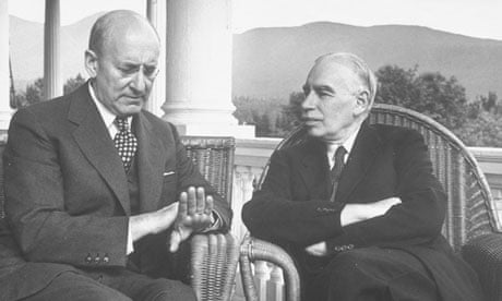 US Treasury Secretary Henry Morgenthau Jr and British economist John Maynard Keynes