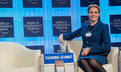 Helle Thorning-Schmidt, Danish prime minister, at Davos 2012