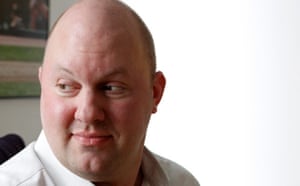 Bald men in business: Marc Andreessen, investment banker and a founder of Netscape